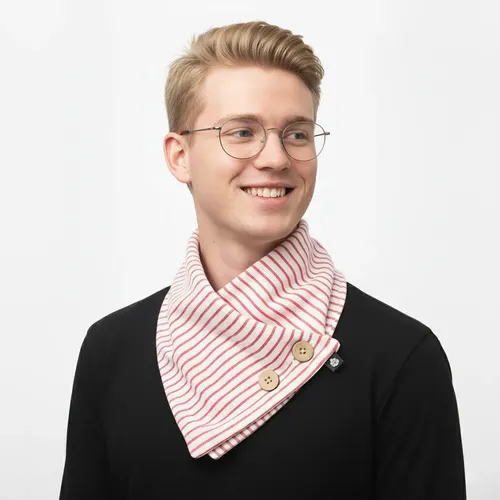 Cachecol Bandana Listrado Rosa