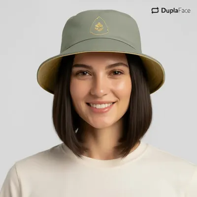 Bucket Hat Caramelo e Verde Fem