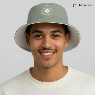 Bucket Hat Verde e Branco