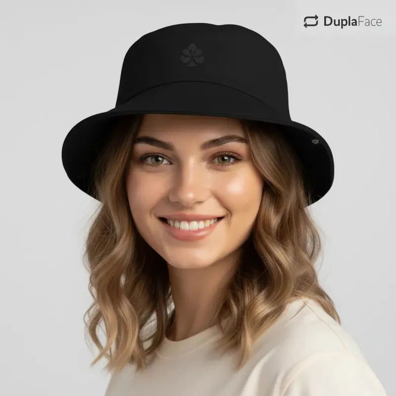 Bucket Hat Preto Feminino