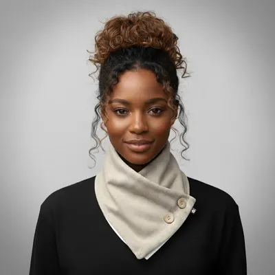 Cachecol Bandana Off-white Rústico Feminino