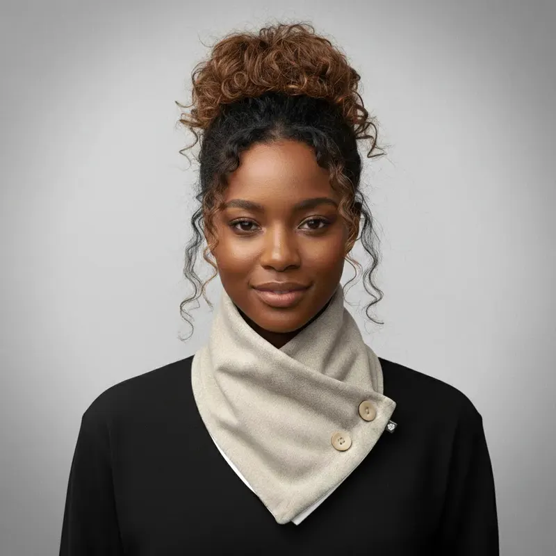 Cachecol Bandana Off-white Rústico Feminino