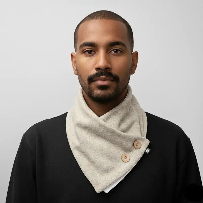 Cachecol Bandana Off-white Rústico