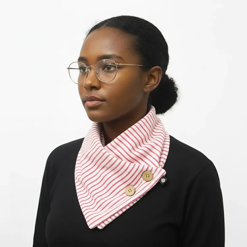 Cachecol Bandana Rosa Listrado