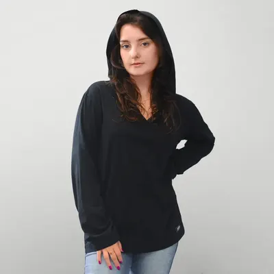 Camiseta Manga Longa com Capuz