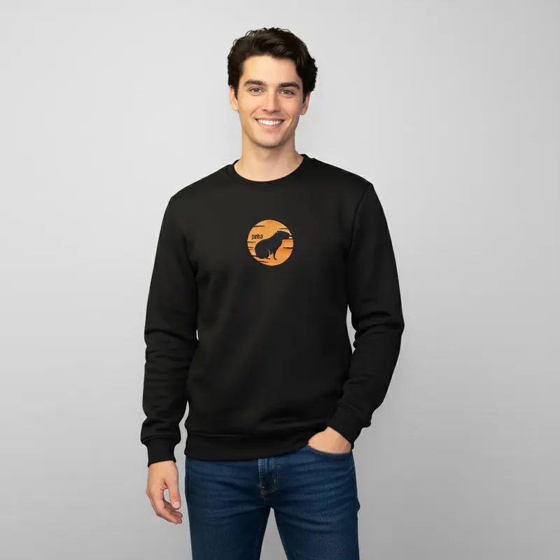 Moletom Capivara Sunset Preto